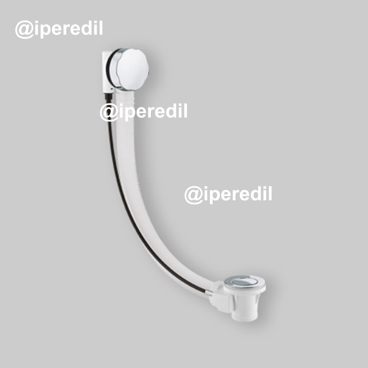 COLONNA DI SCARICO VASCA ANGOLARE/ASIMMETRICA IN PP 81-90 cm