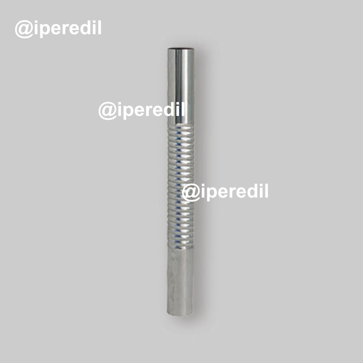 CANOTTO FLESSIBILE RIGATO IN OTTONE CROMATO Ø32 x 250-300 mm