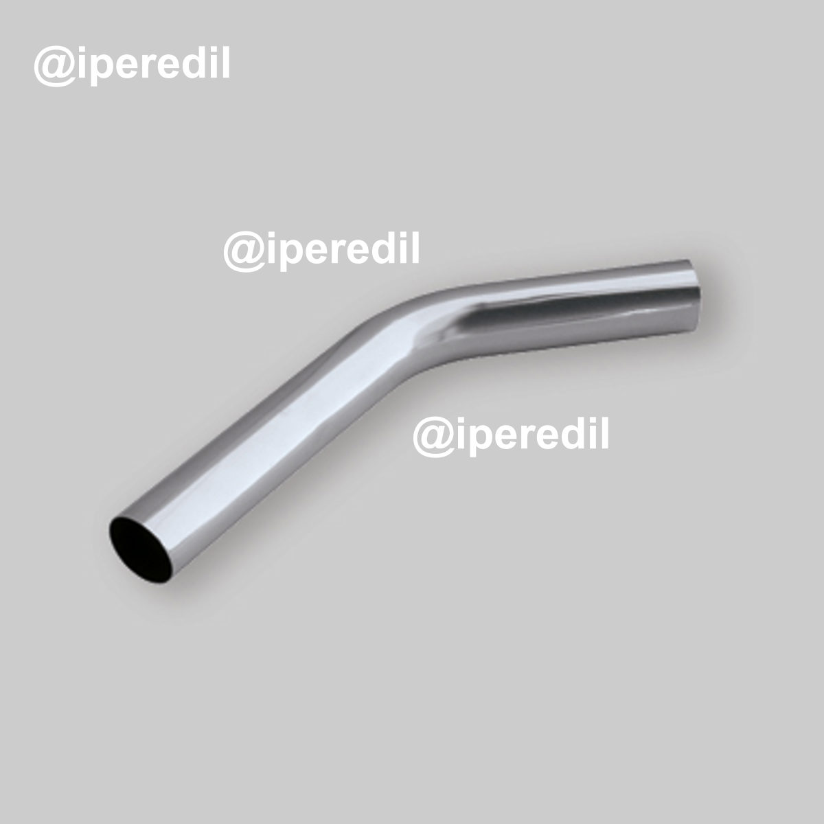 CANOTTO A 45° PER CASSETTA WC IN OTTONE CROMATO Ø30 - 120x160 mm