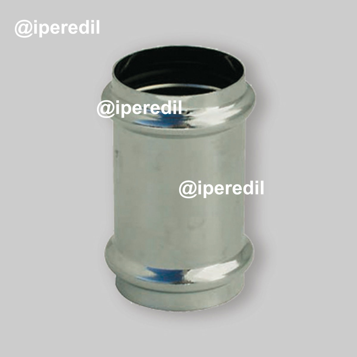 MANICOTTO PER CANOTTI IN OTTONE CROMATO CON O-RING Ø40 x 70 mm