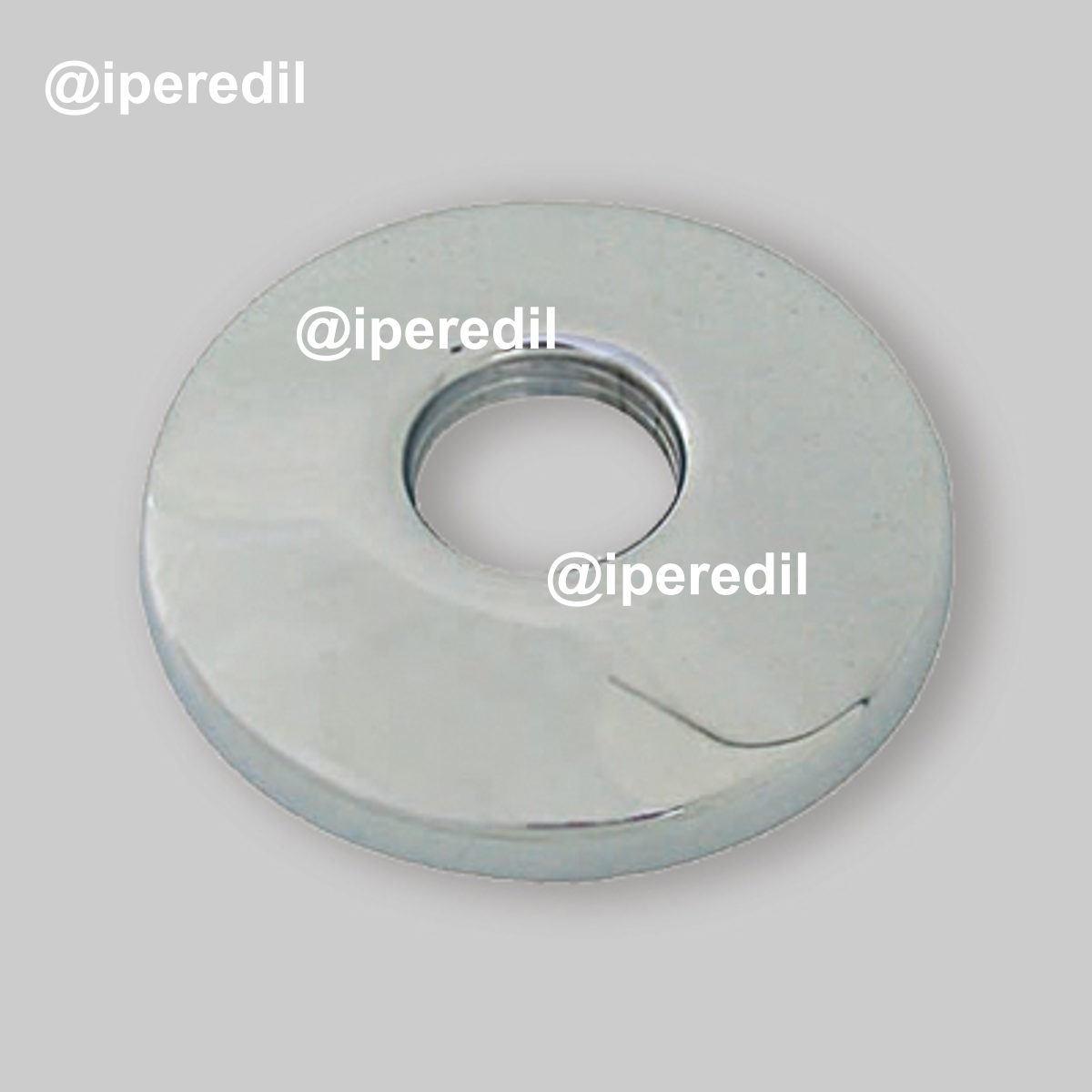 ROSONE FILETTATO 1/2" IN OTTONE CROMATO Øest.65 mm