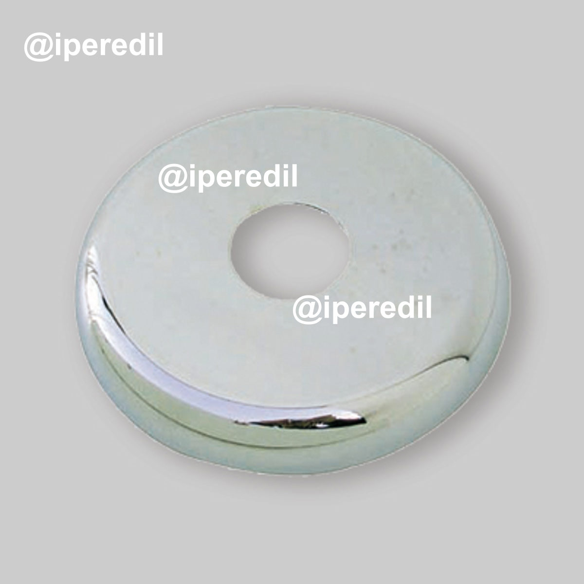 ROSONE GIGANTE IN OTTONE CROMATO Øi.32 x Øest.110 mm