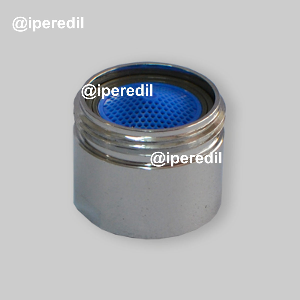 AEREATORE CON GUSCIO IN OTTONE CROMATO HONEYCOMB F22 x1" -15 l/min.