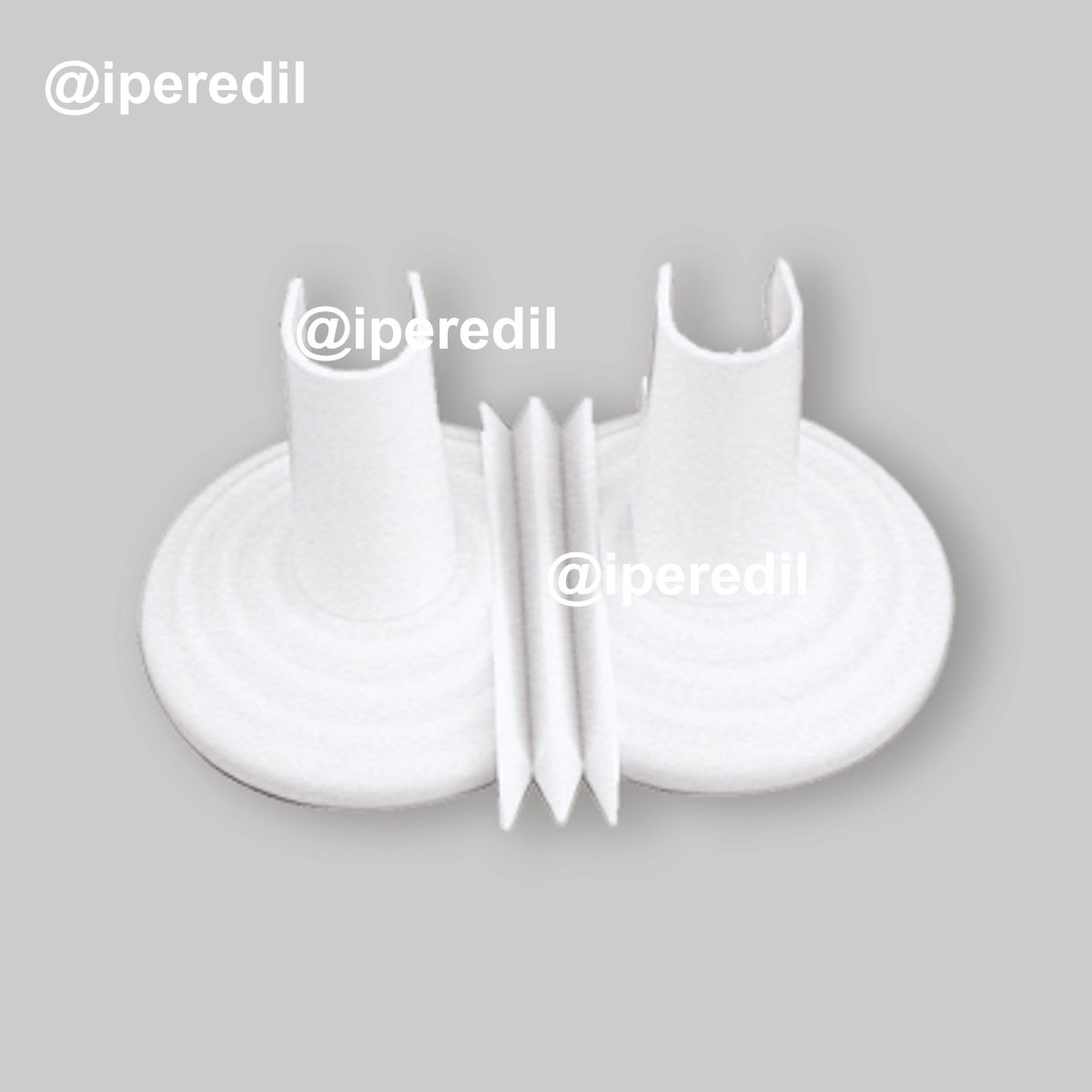 ROSONE CON BORCHIA UNIVERSALE PER MONOTUBO RADIATORI Bianco Ø8-16 mm