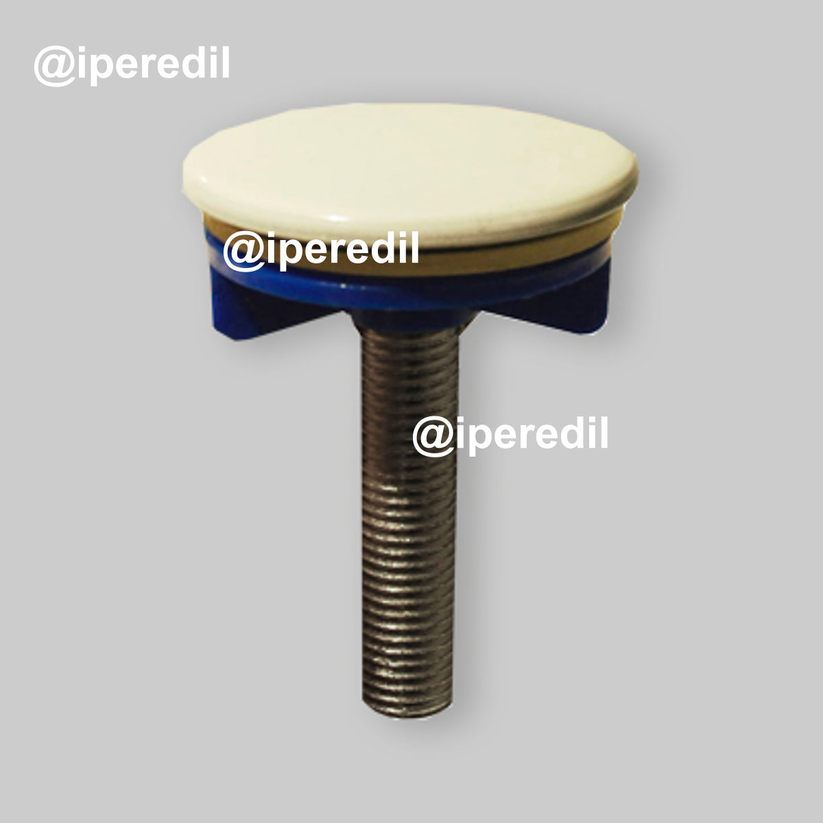 TAPPO COPRIFORO IN OTTONE BIANCO Ø50 mm