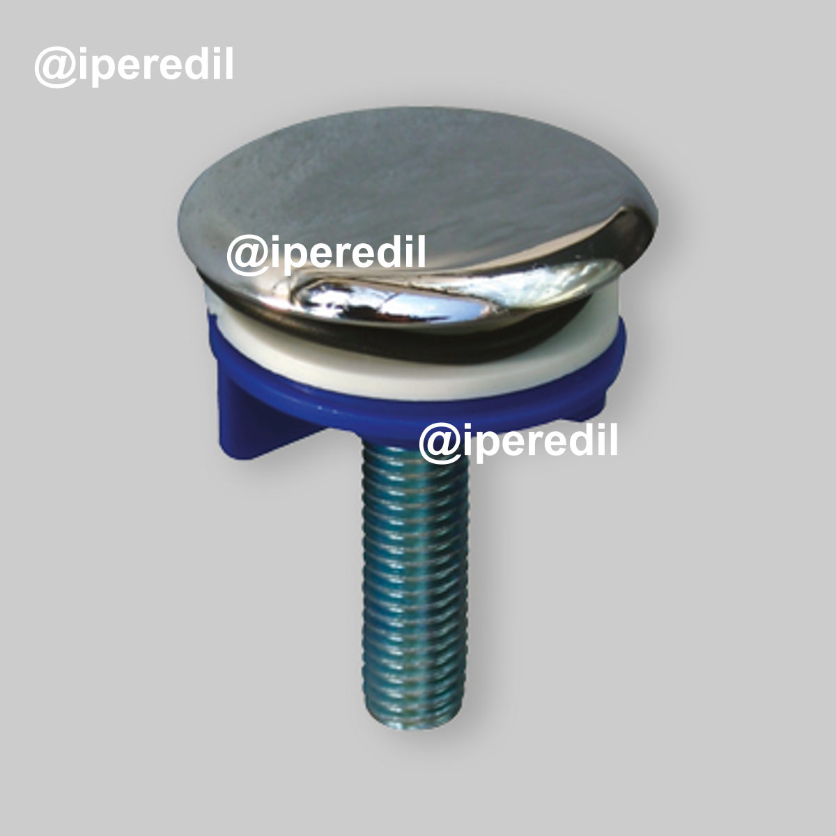 TAPPO COPRIFORO IN OTTONE CROMATO Ø50 mm