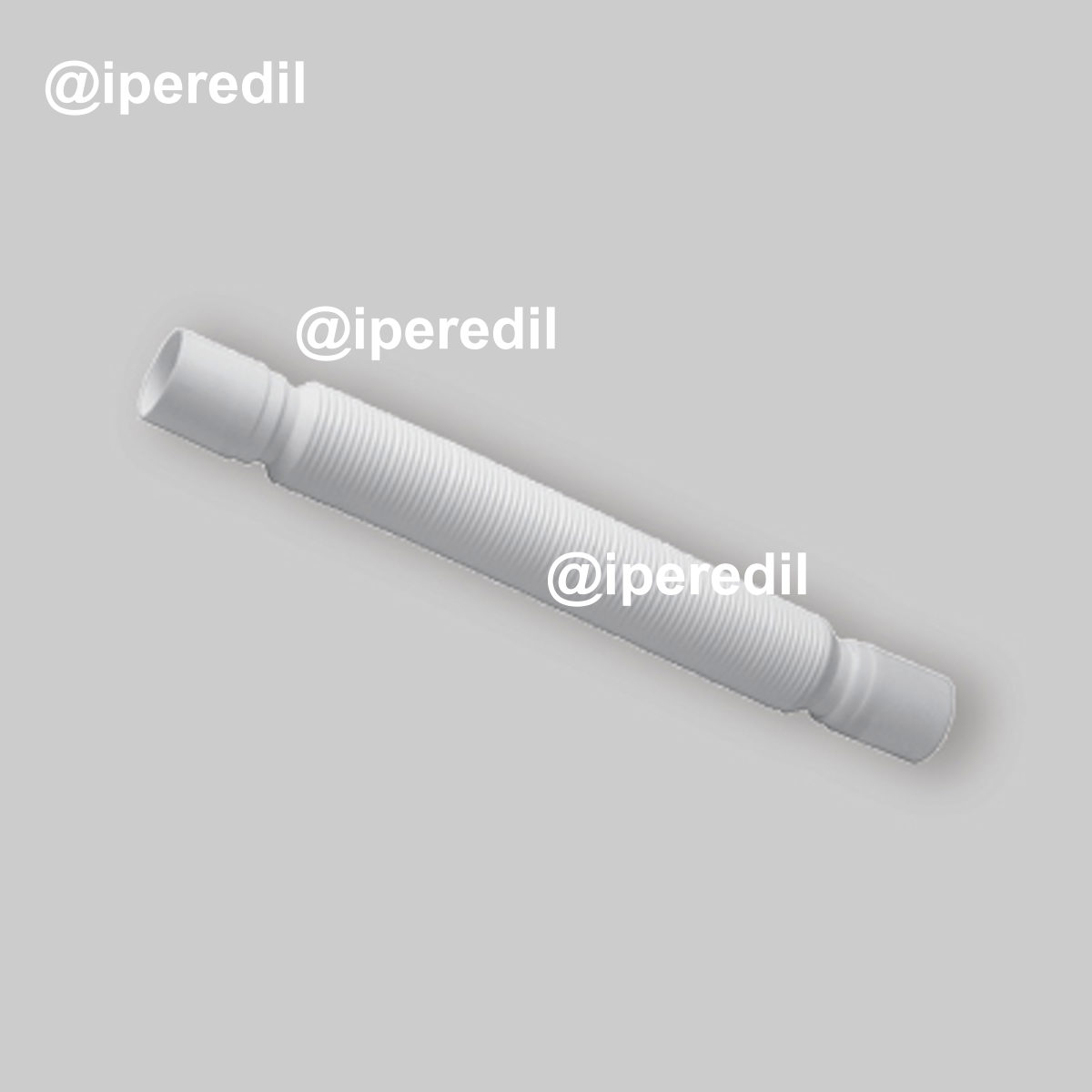 TUBO COMPRIMIBILE CON DOPPIO IMBUTO MASCHIO Ø26 x Ø26 mm