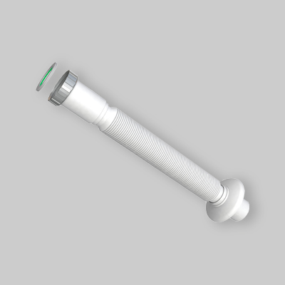 TUBO FLESSIBILE ED ESTENSIBILE ATTACCO CON GHIERA IN LEGA LEGGERA E ROSONE 1"1/2 x 40 mm