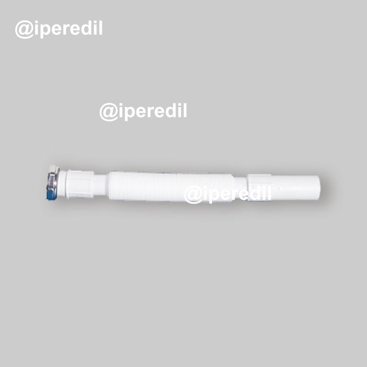 TUBO COMPRIMIBILE CON GHIERA IN METALLO 1"1/2 x Ø40 mm