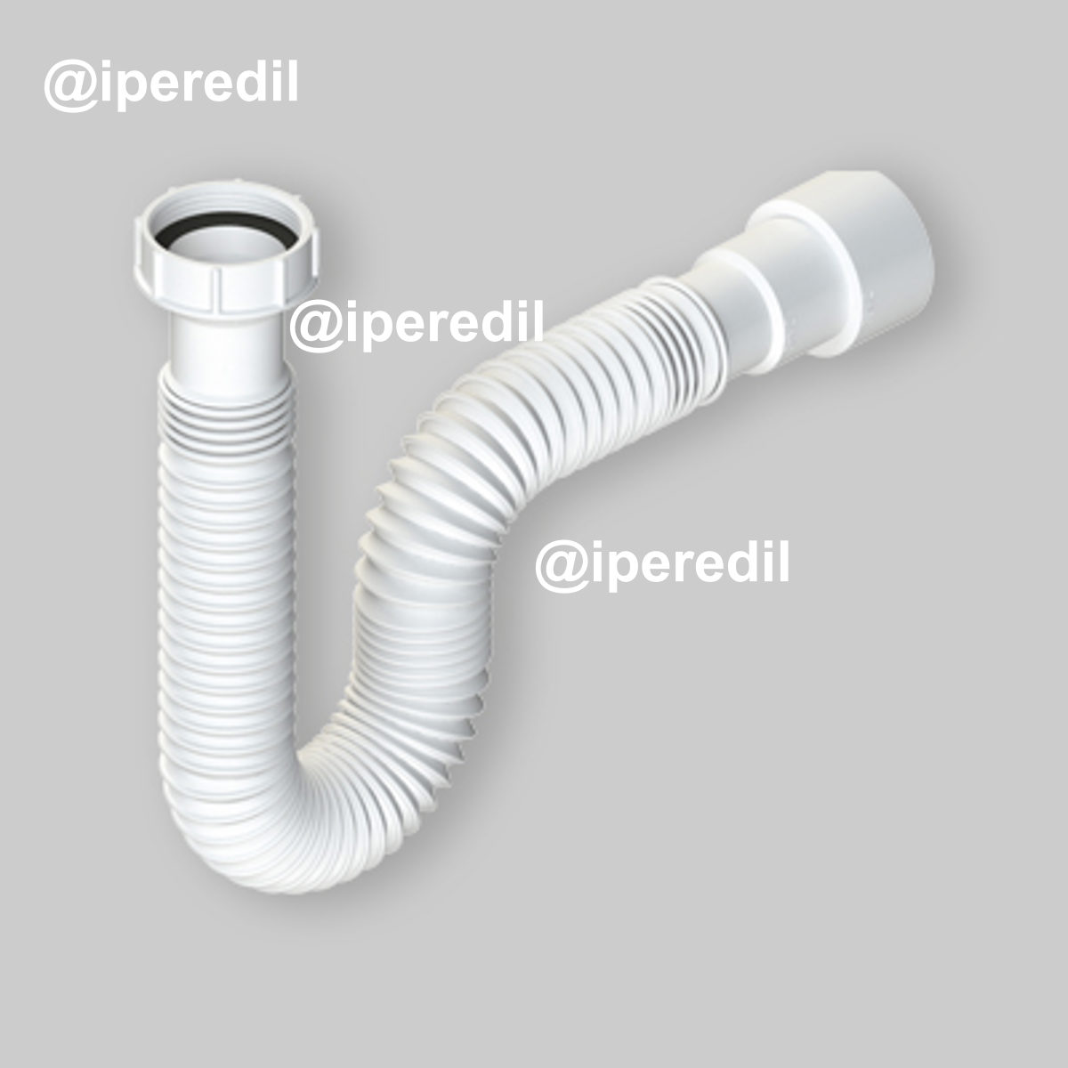 TUBO COMPRIMIBILE CON GHIERA IN PLASTICA 1"1/2 PLUS Ø40/50 mm