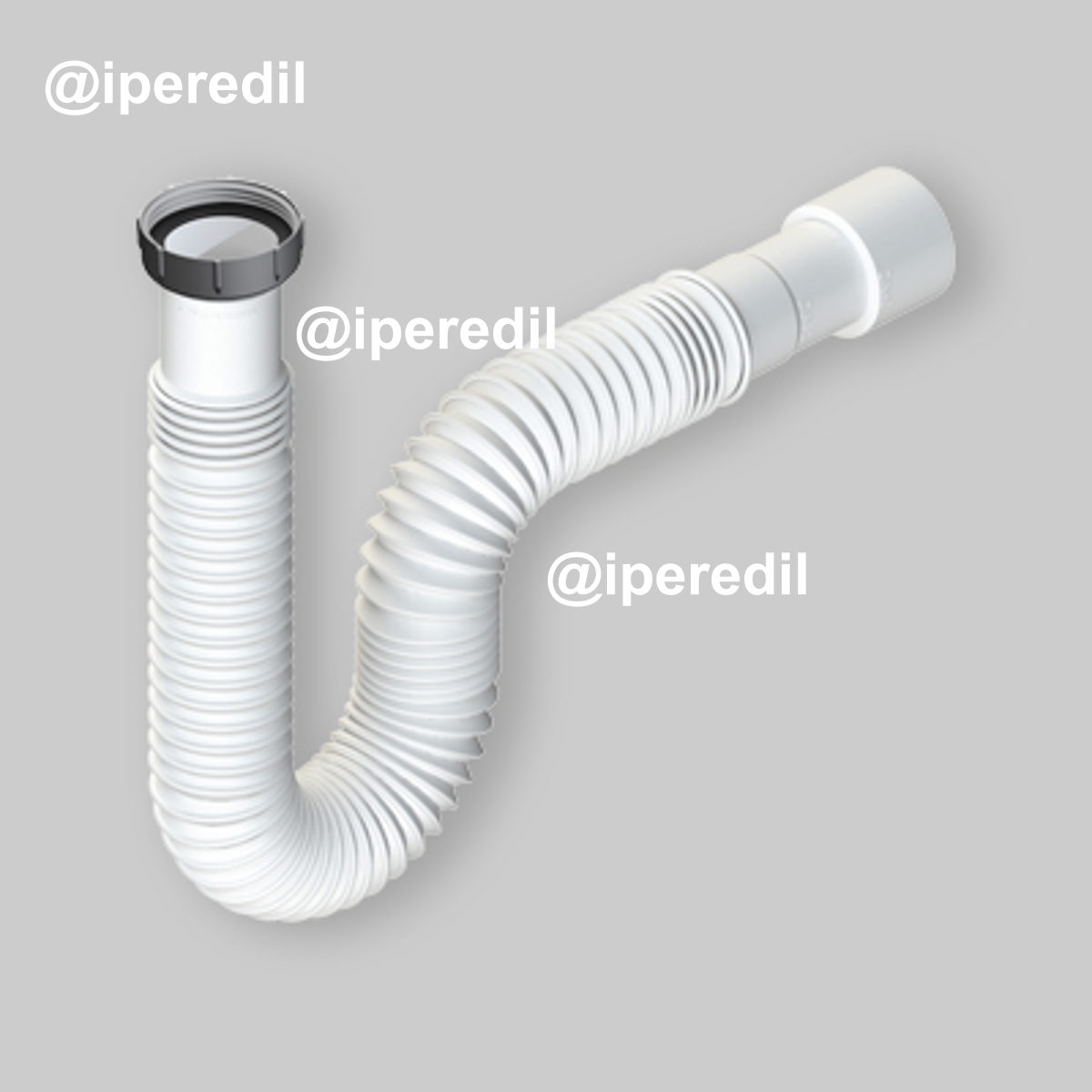 TUBO COMPRIMIBILE CON GHIERA IN ALLUMINIO 1"1/4 Ø32/40 mm