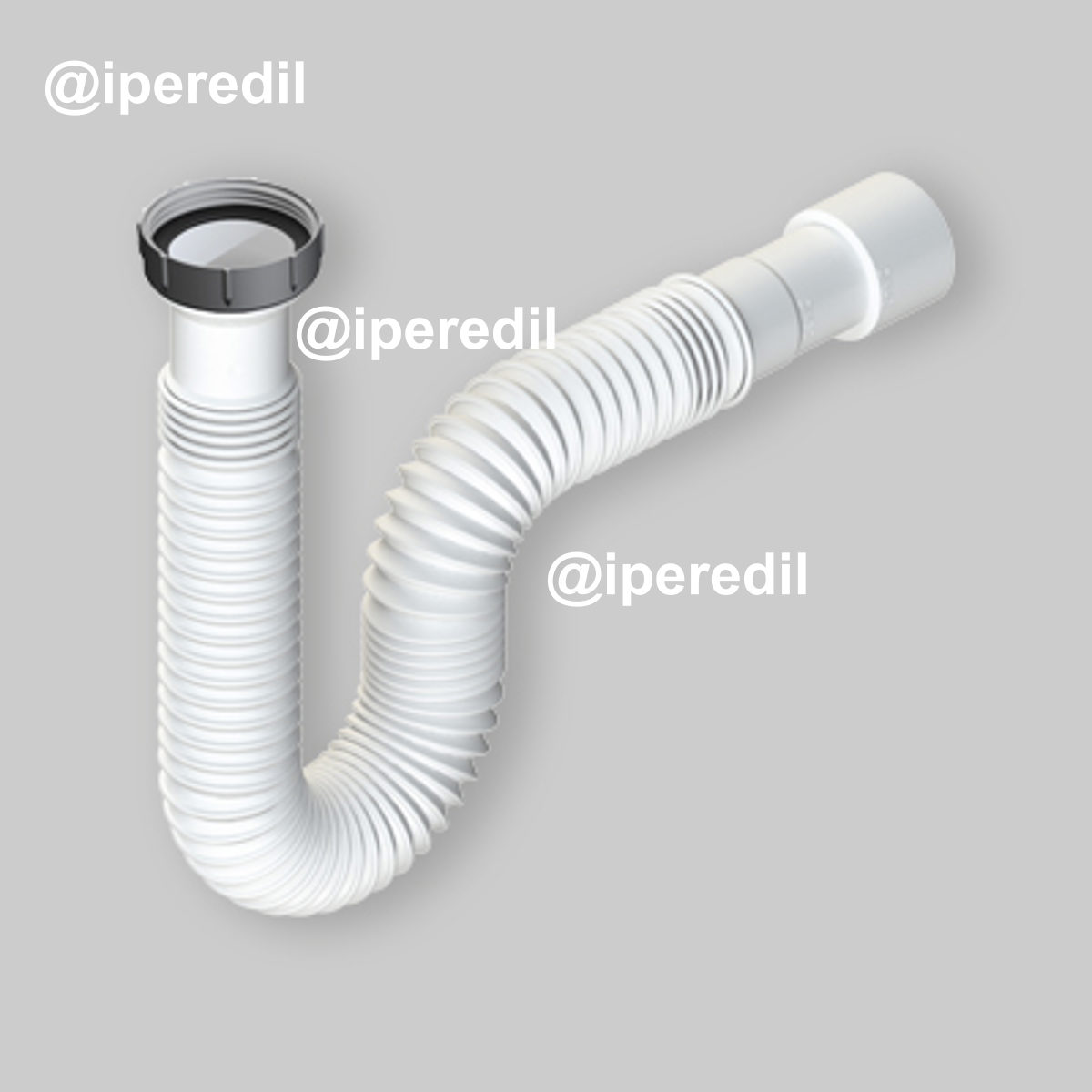 TUBO COMPRIMIBILE CON GHIERA IN ALLUMINIO 1"1/2 Ø32/40 mm