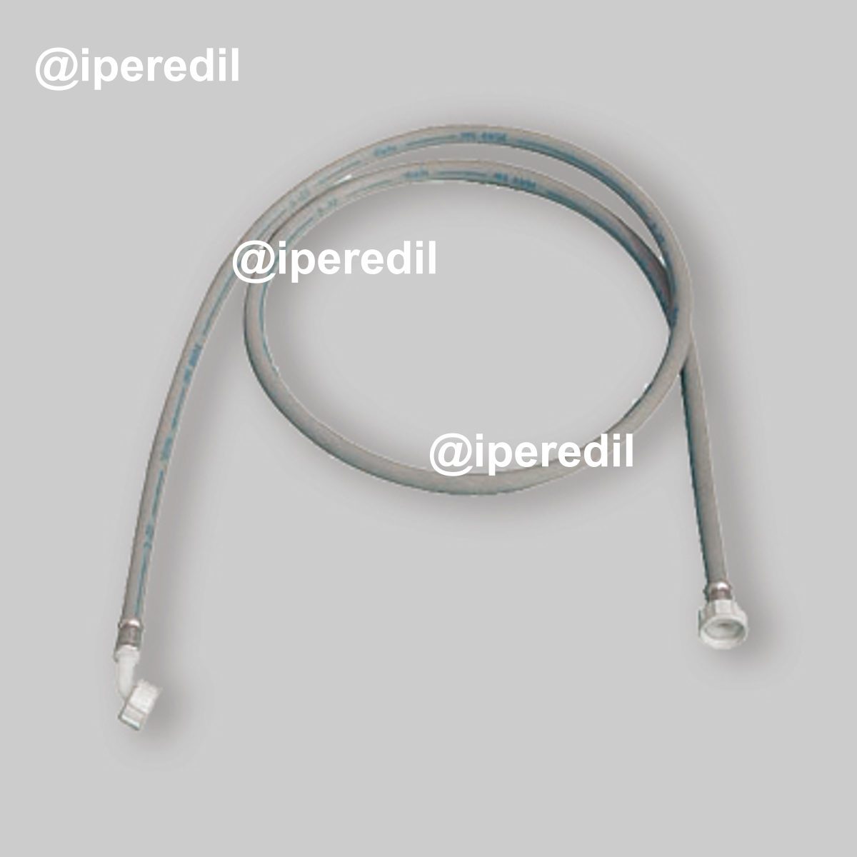 TUBO CARICO LAVATRICE FF 3/4" CON CURVA IN PVC cm 100