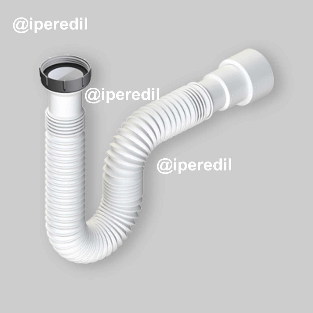 TUBO COMPRIMIBILE CON GHIERA IN ALLUMINIO 1"1/2 PLUS Ø40/50 mm