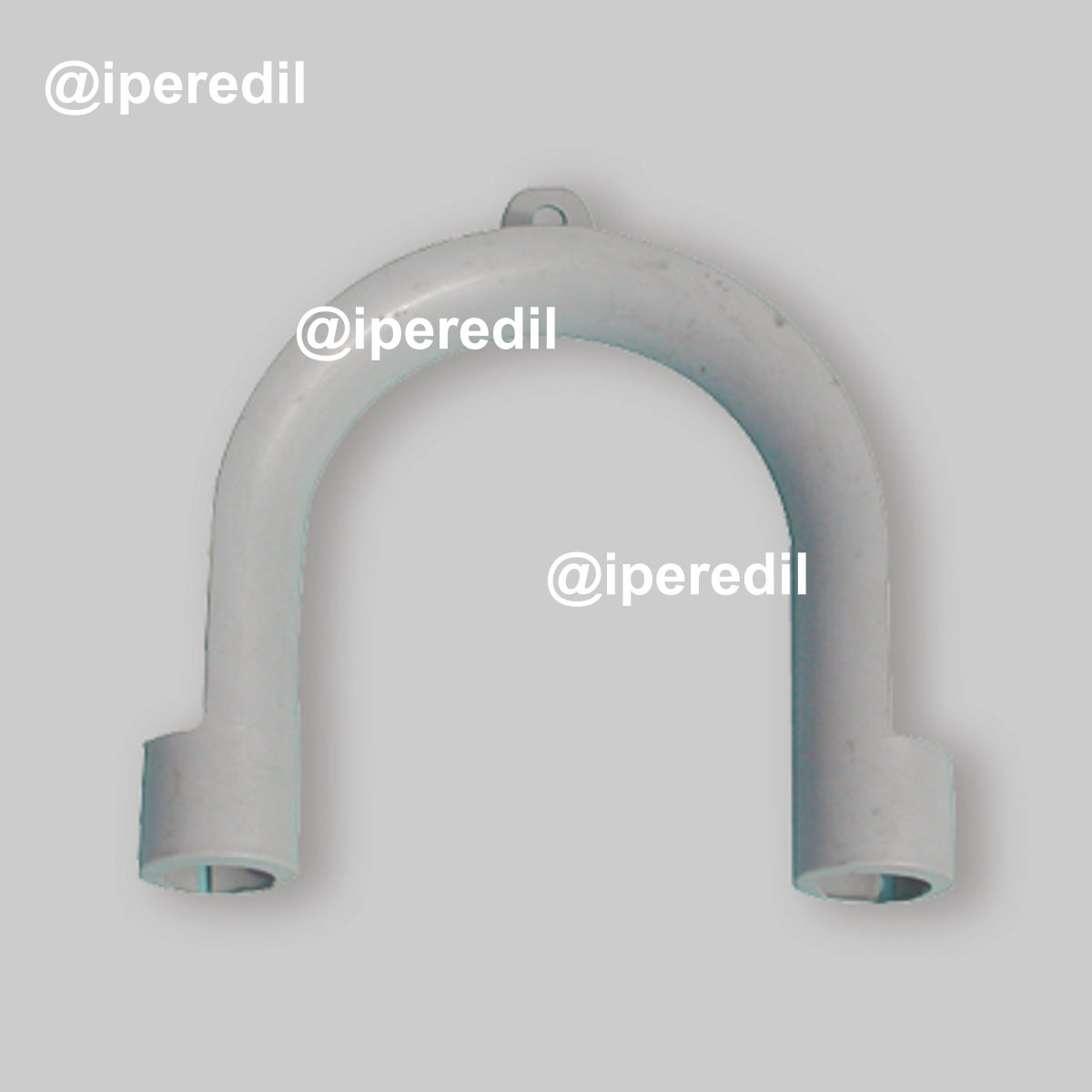 CURVA DI SUPPORTO PER TUBO SCARICO LAVATRICE 180° Grigio