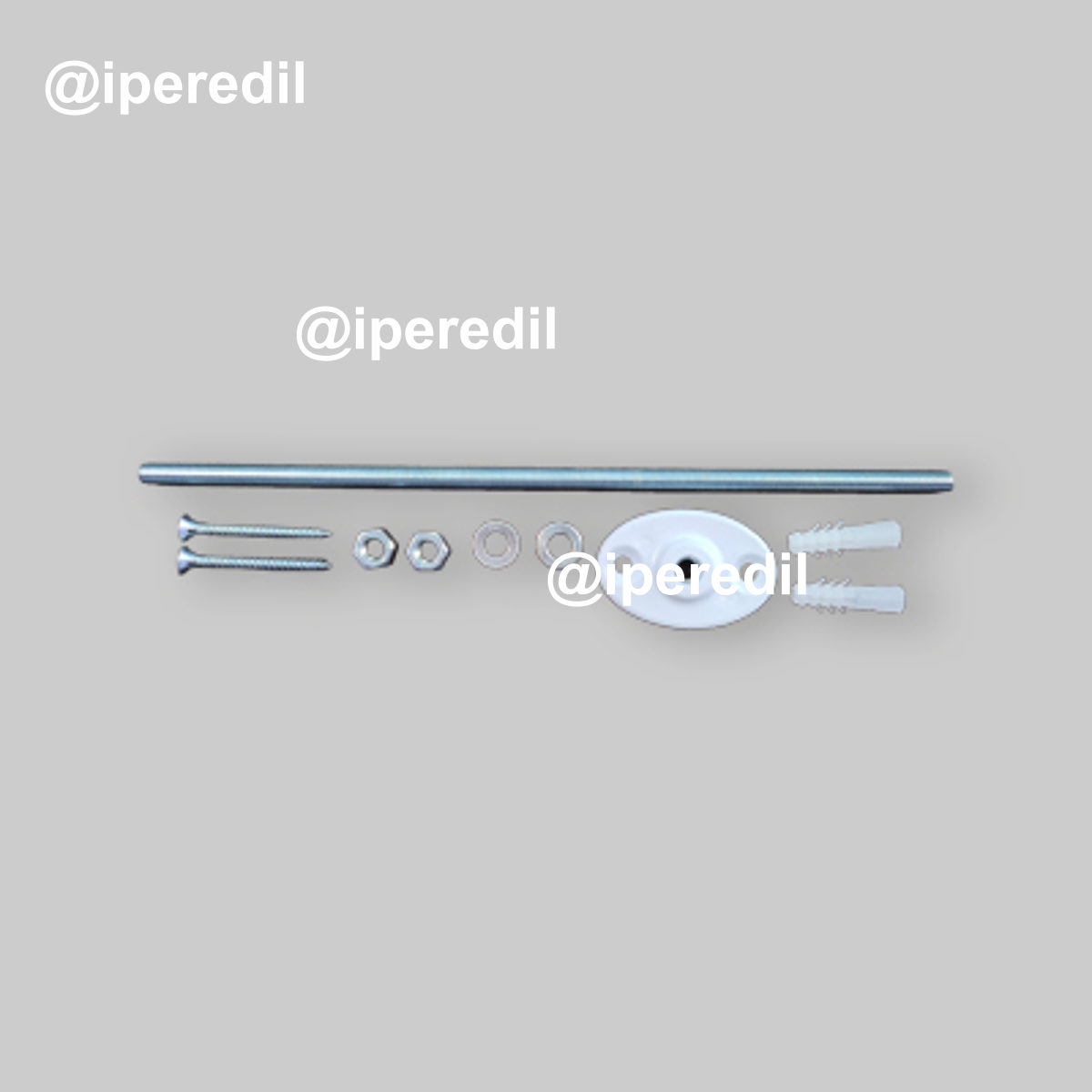 KIT DI FISSAGGIO PER CURVA DI SCARICO WC Completo