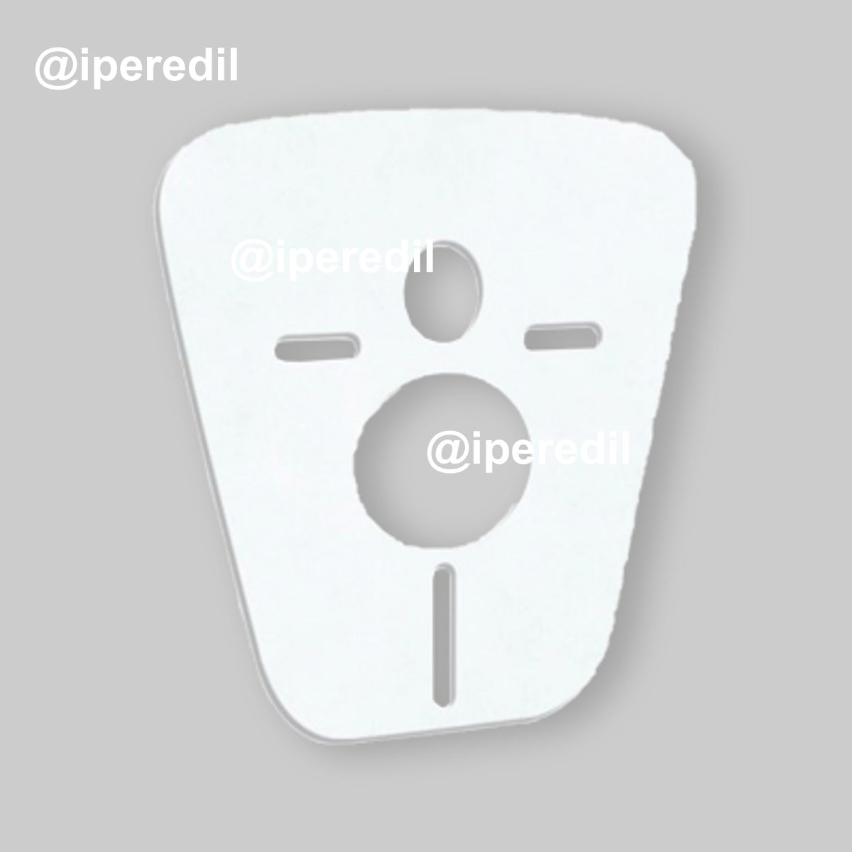 GUARNIZIONE ACUSTICA E ANTIURTO PER VASO E BIDET SOSPESO Sp. 3 mm