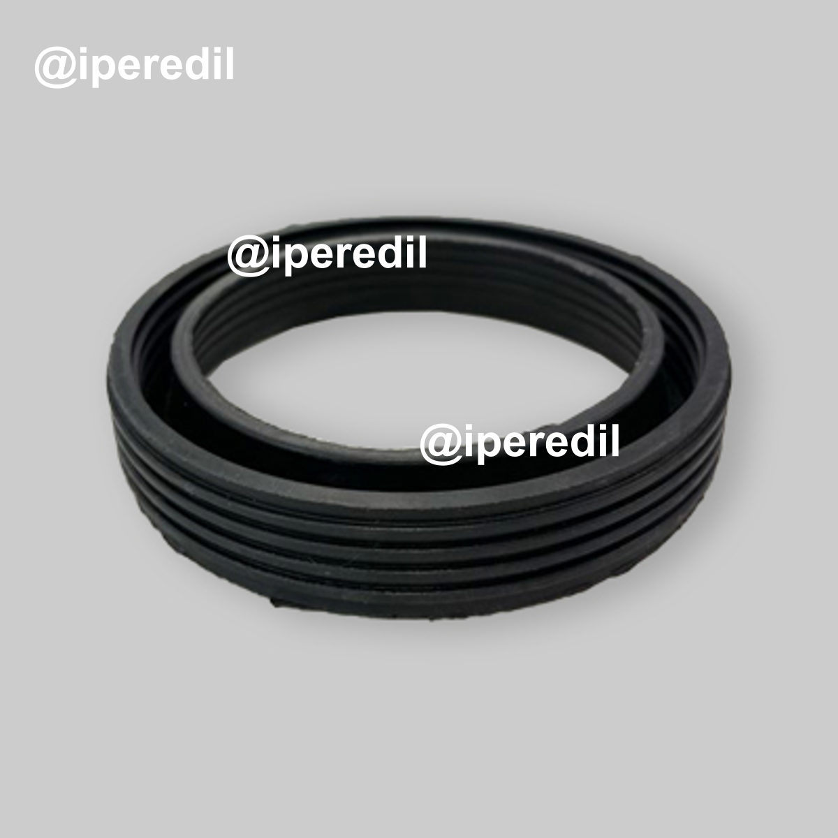 MORSETTO SOTTO WC IN GOMMA NERA Øest.110 mm