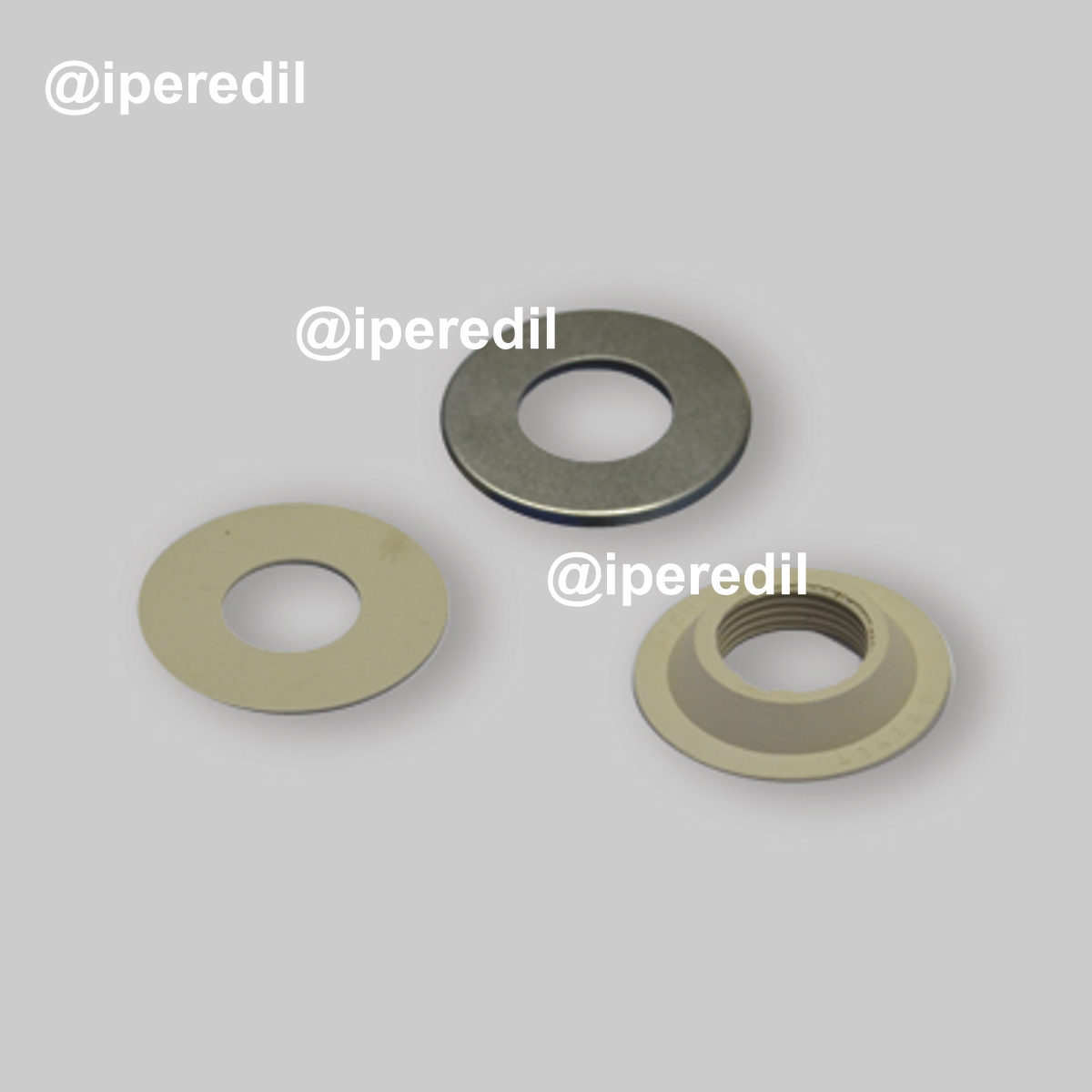 KIT GUARNIZIONI SOTTO RUBINETTO 3 PEZZI CON BORDO ALTO 3/4"