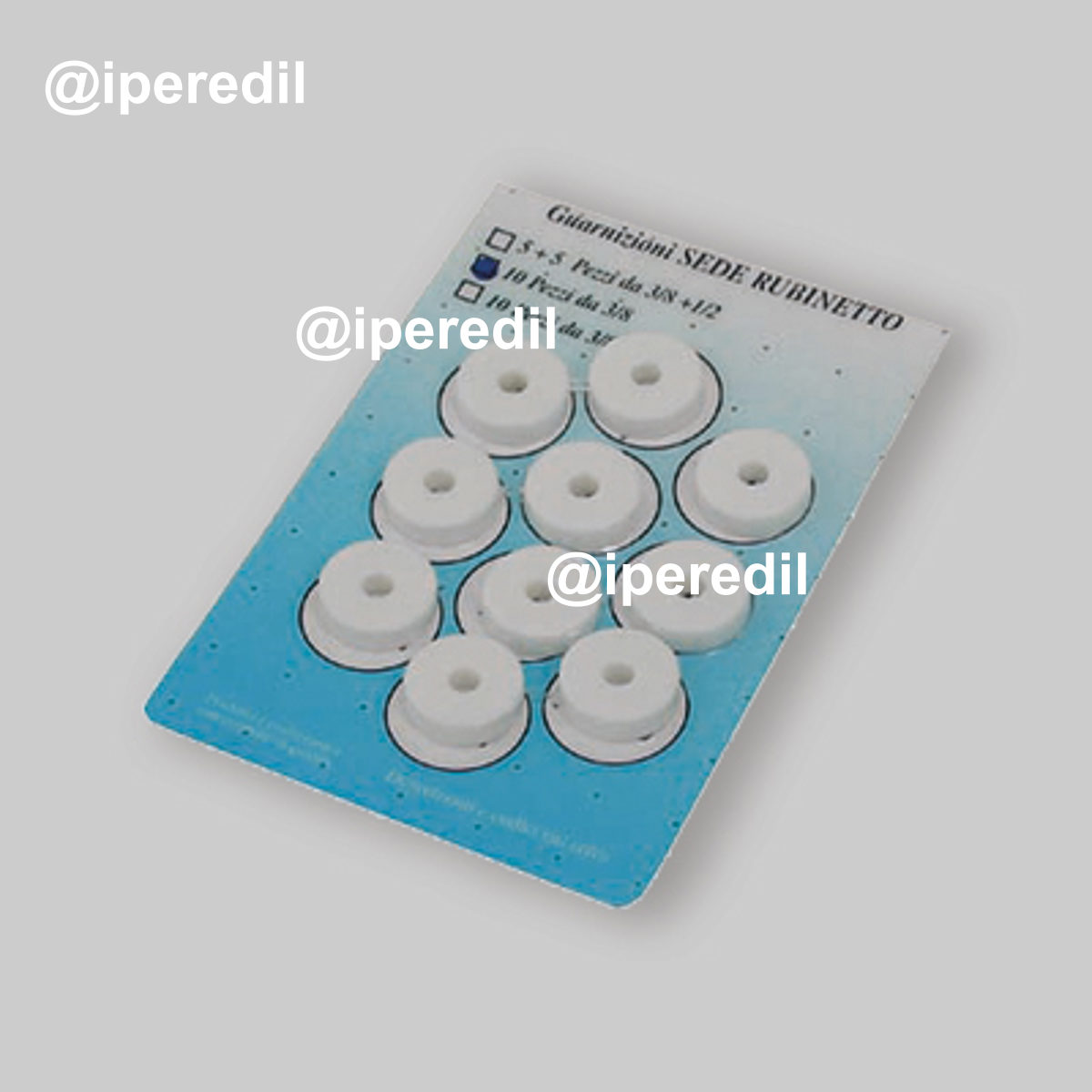 GUARNIZIONE IN SILICONE PER SEDE RUBINETTI 3/8"