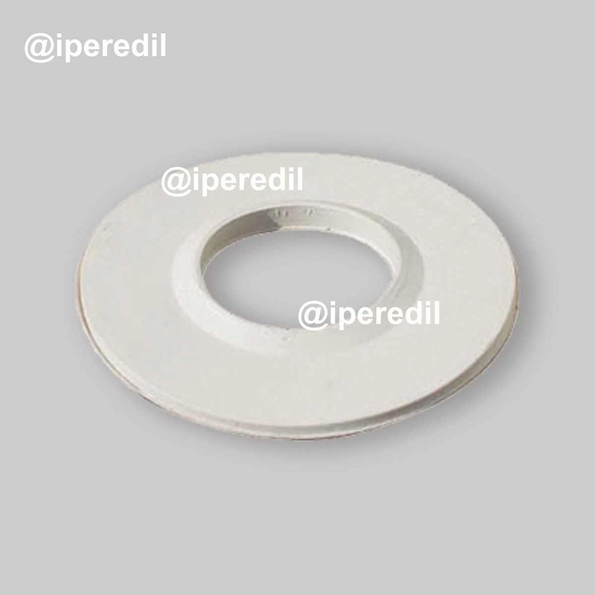 GUARNIZIONE CONICA CON BORDO BASSO IN GOMMA BIANCA 1/2" - 20527202
