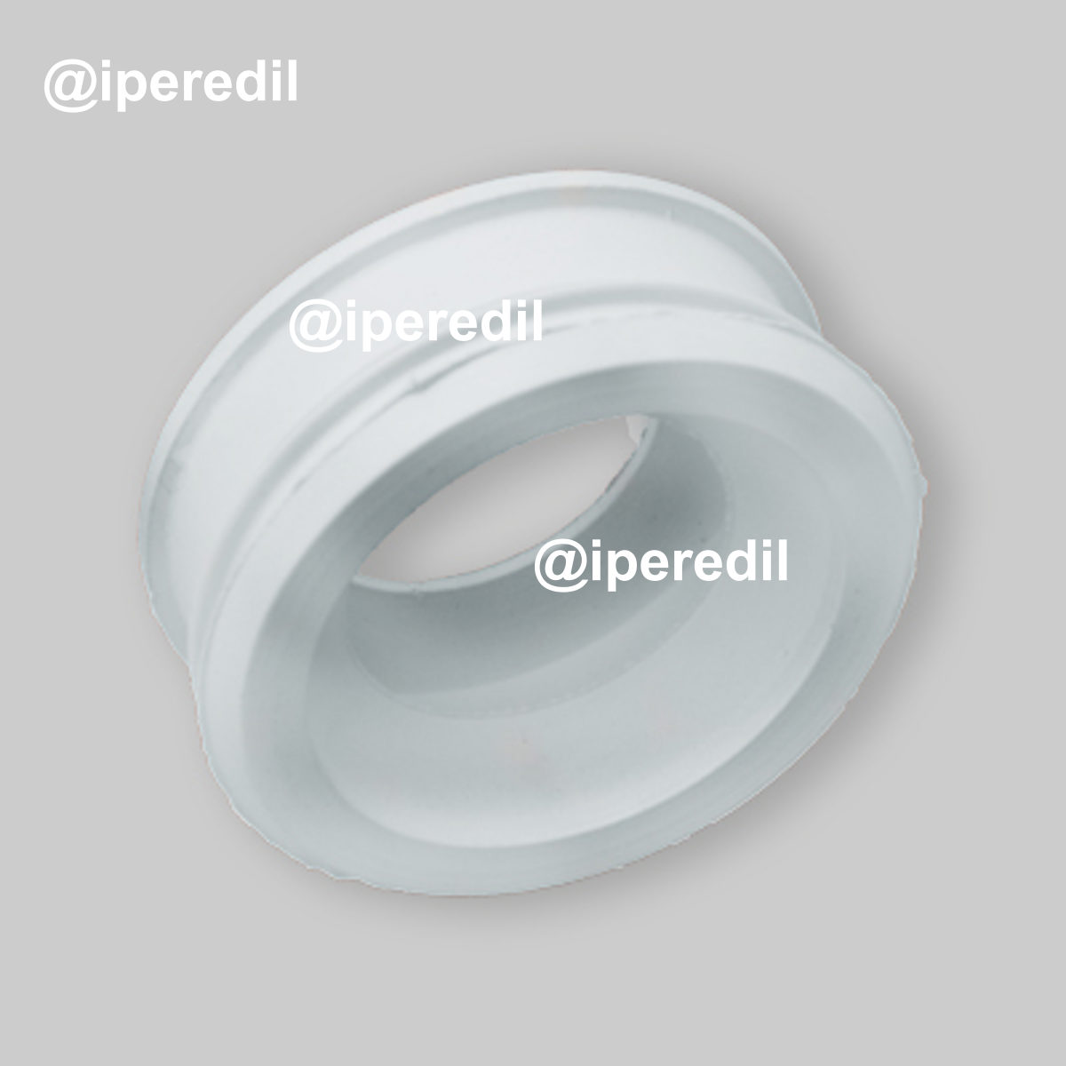 MORSETTO PER WC Ø60 IN GOMMA BIANCA Øi.40-45 mm