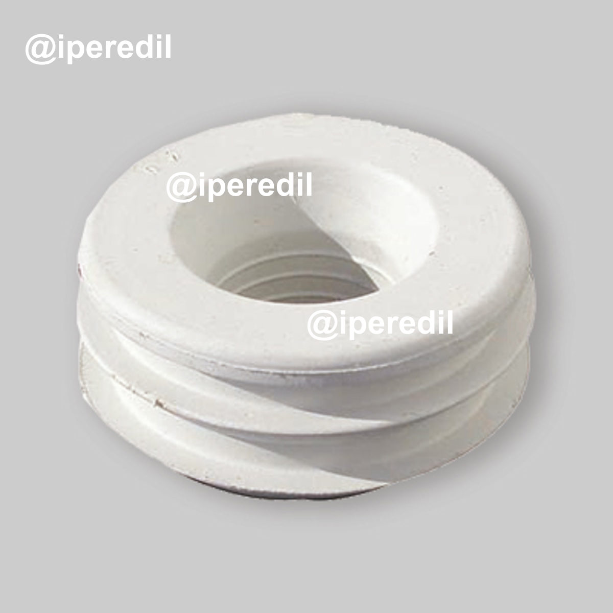 MORSETTO PER WC IN GOMMA BIANCA Øest.50 x Øi.30 mm