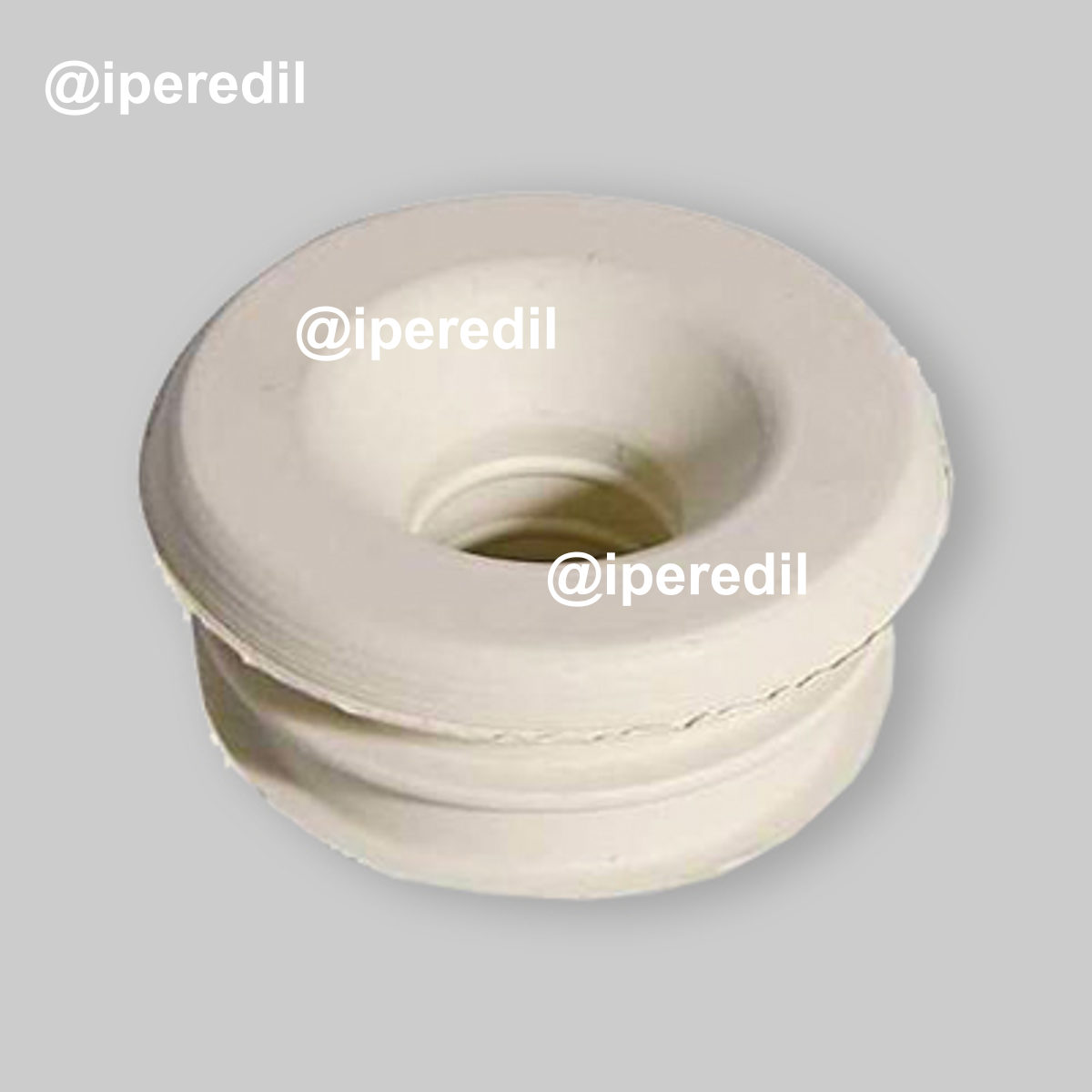 MORSETTO PER ORINATOIO IN GOMMA BIANCA Øest.35 x Øi.14 mm