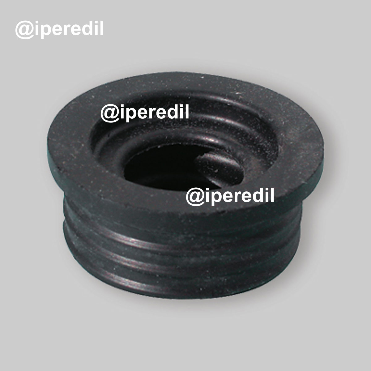 MORSETTO PER CURVE TECNICHE Ø 40 IN GOMMA NERA Øi.26-32 mm