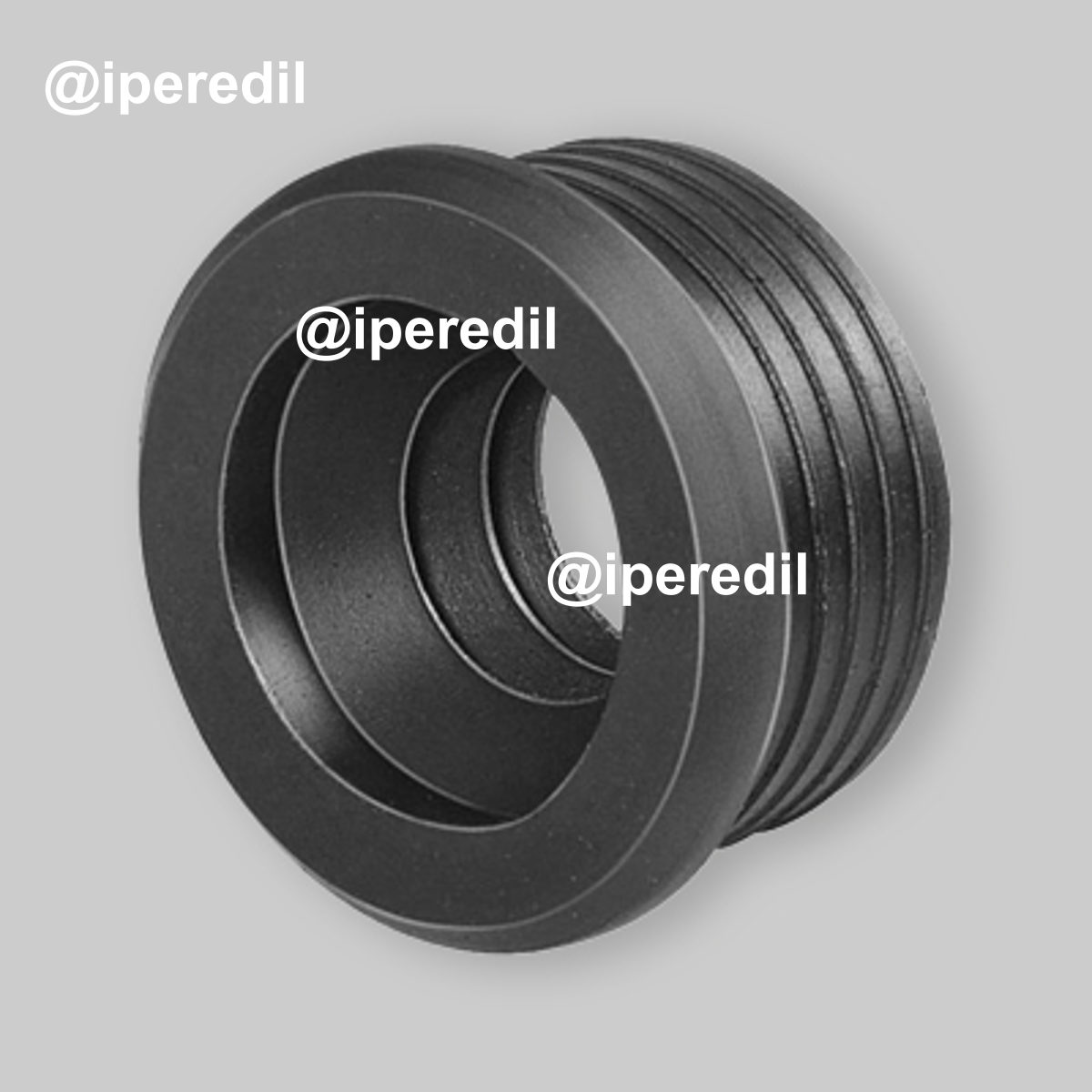 MORSETTO Ø 46 IN GOMMA NERA Øi.26-32 mm