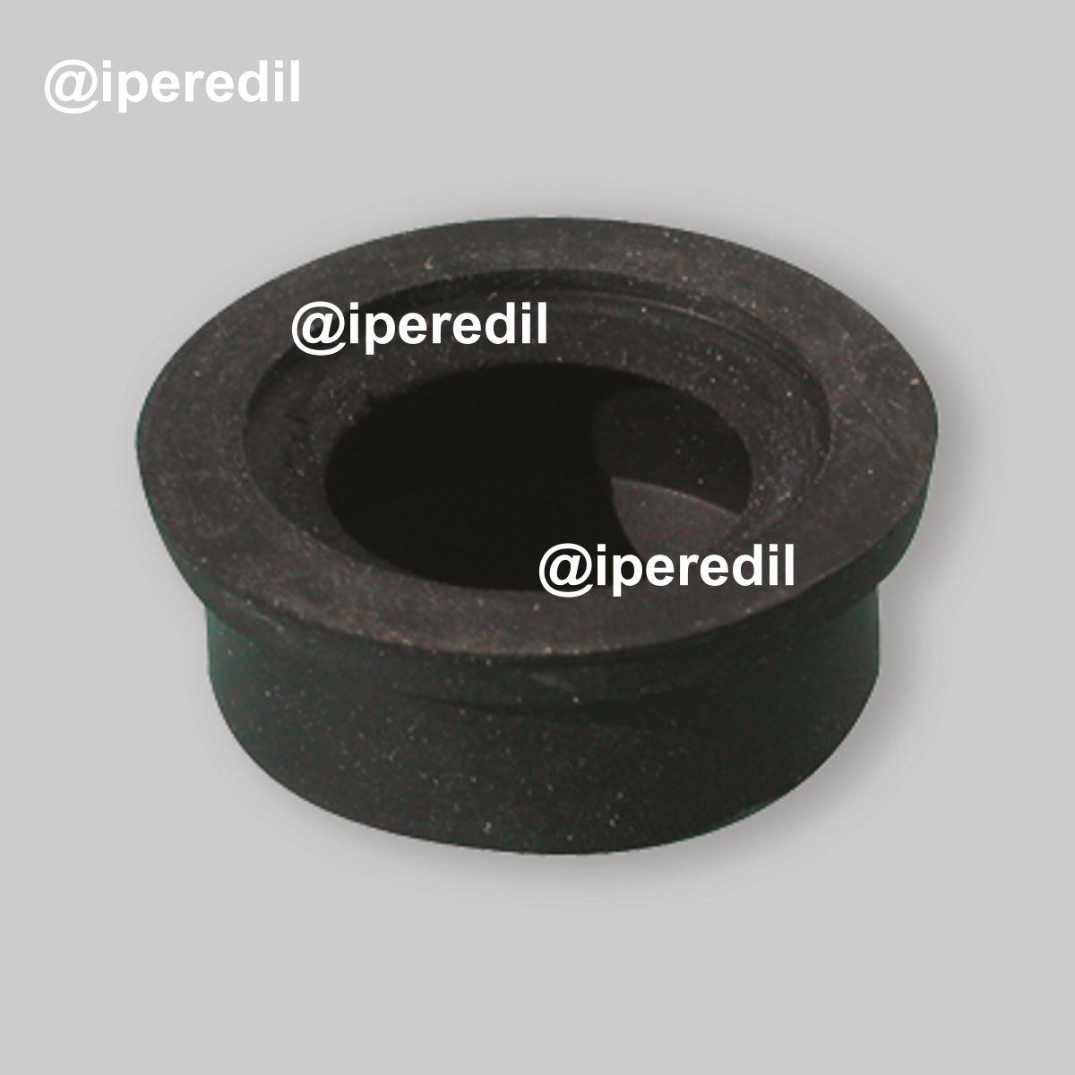 MORSETTO PER CURVE TECNICHE Ø 32 IN GOMMA NERA Øi.25/26 - 14 mm