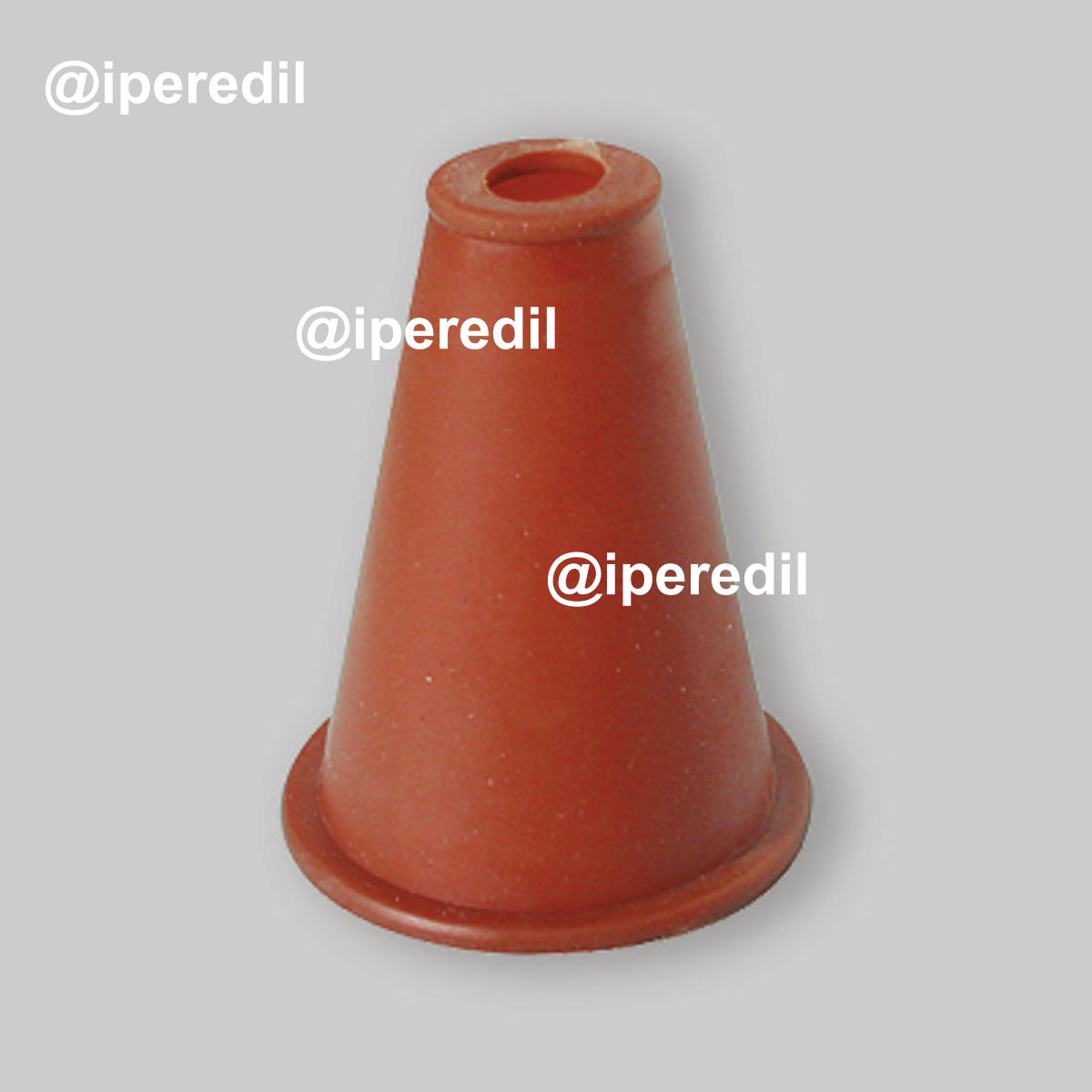 CONO DOPPIO PER WC IN GOMMA Trasparente