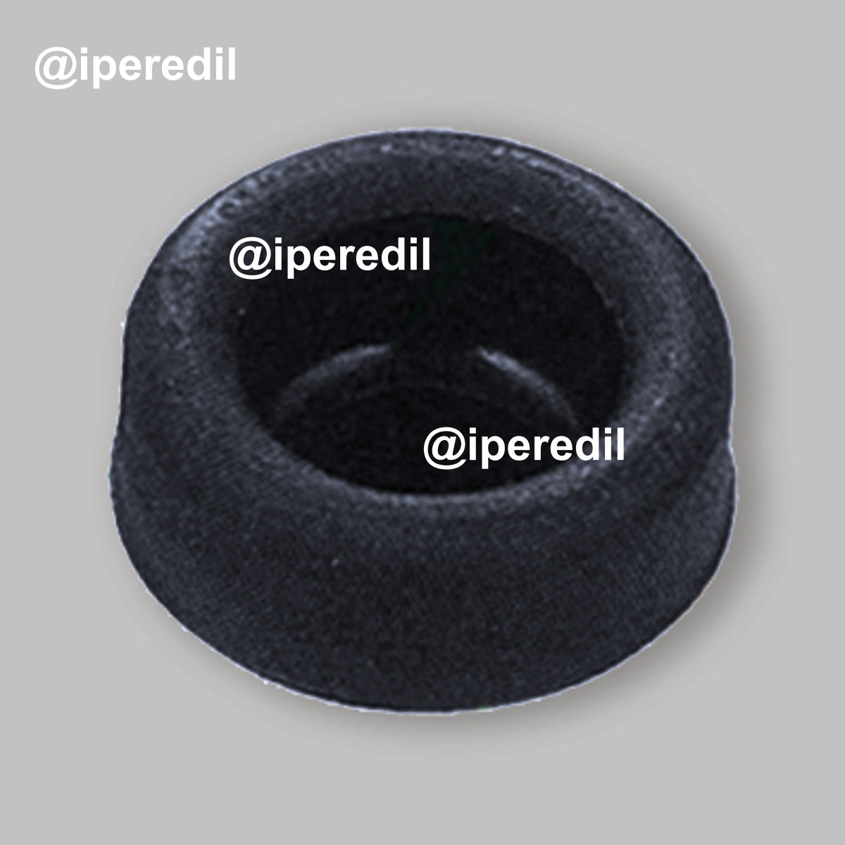 MORSETTO PER TUBO DI CACCIATA CON FLUSSOMETRO IN GOMMA NERA Ø40 x 25/26 mm