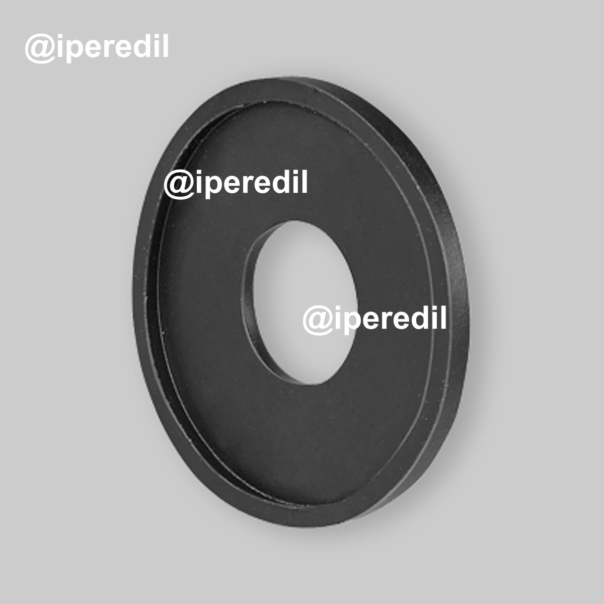 GUARNIZIONE PIANA PER CURVA TECNICA IN GOMMA NERA Ø40x22 mm