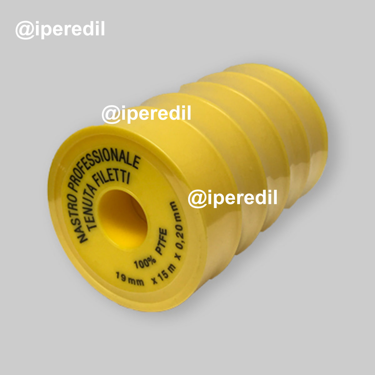 NASTRO TEFLON PTFE PROFESSIONALE PER USO GAS H.19 x 0,2 mm - 15 mt.