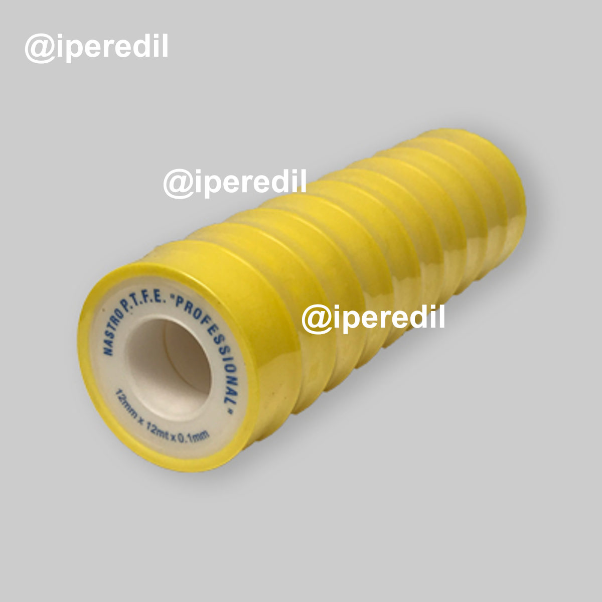 NASTRO TEFLON PTFE PER USO GAS H.12 x 0,1 mm - 12 mt.