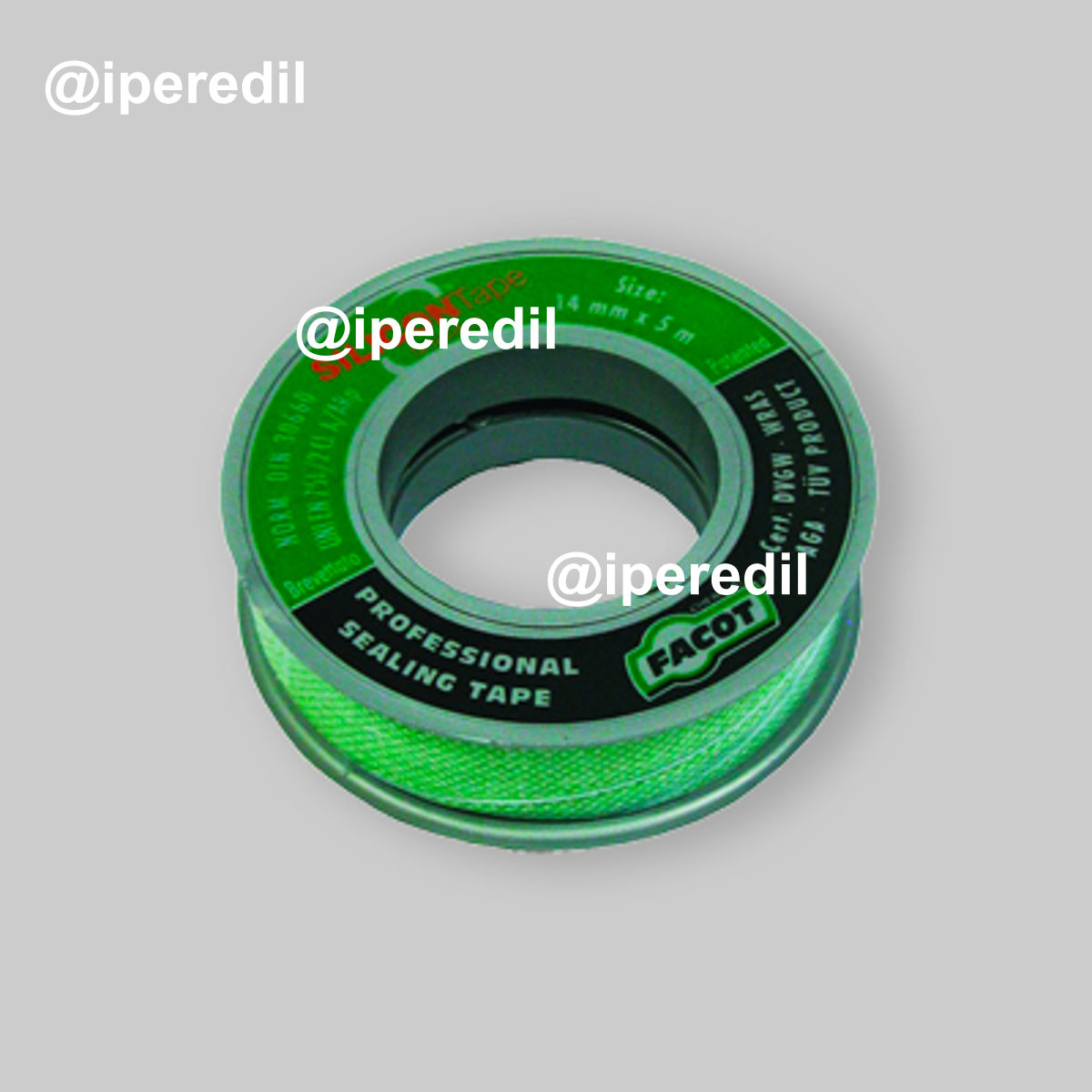 NASTRO SIGILLANTE TEFLON UNIVERSALE "SILICON TAPE" PER RACCORDI IDRAULICI H.19 mm x 15 mt.
