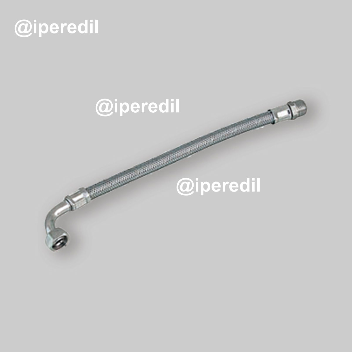 FLESSIBILE IN ACCIAIO INOX M1/2" x CURVA F1/2" 40 cm - DN13 - 20537806