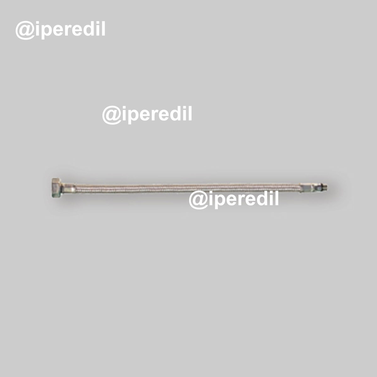 FLESSIBILE IN ACCIAIO INOX PER MONOCOMANDO CORTO DN8 F3/8" x M12 - 35 cm