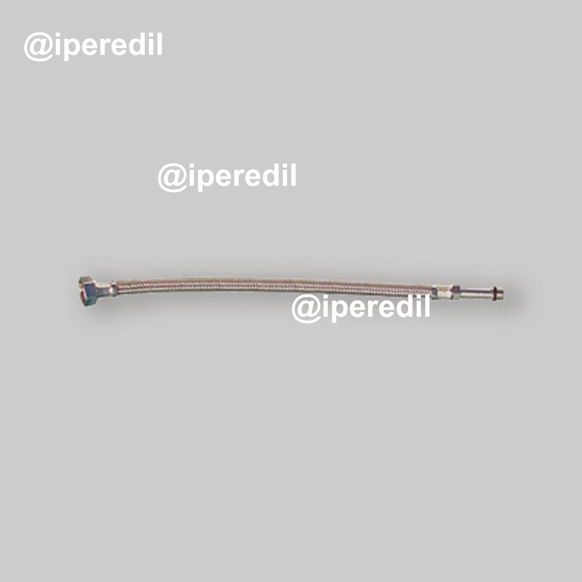 FLESSIBILE IN ACCIAIO INOX PER MONOCOMANDO LUNGO DN8 F1/2" x M12 - 35 cm