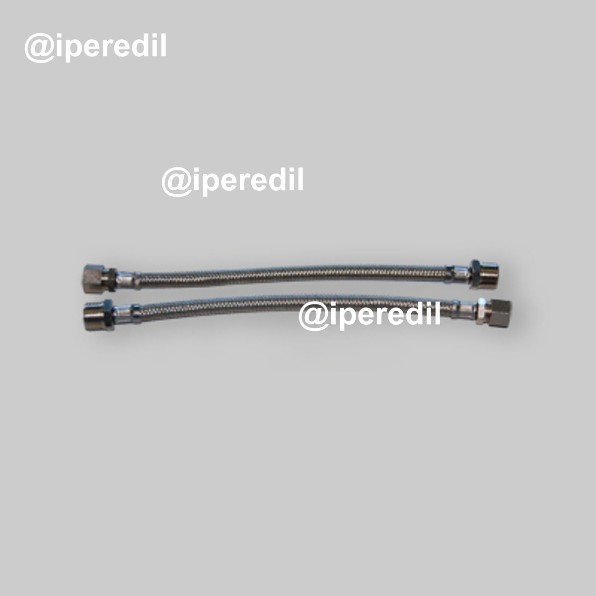 FLESSIBILE IN ACCIAIO INOX "FLEXCORE" M1/2" x 10 BICONO cm 30 - DN8