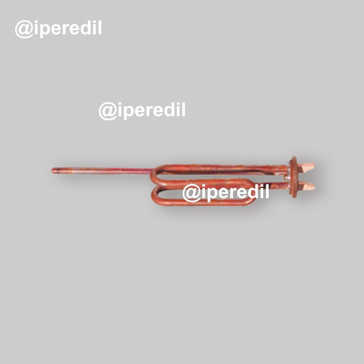 RESISTENZA ELETTRICA RICURVA SU FLANGIA SENZA PORTA ANODO 1200 W - 275 mm