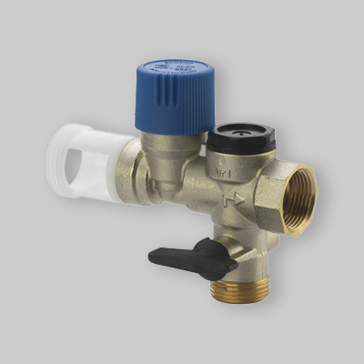 GRUPPO DI SICUREZZA CON SCARICO DIRITTO 3/4" Ottone