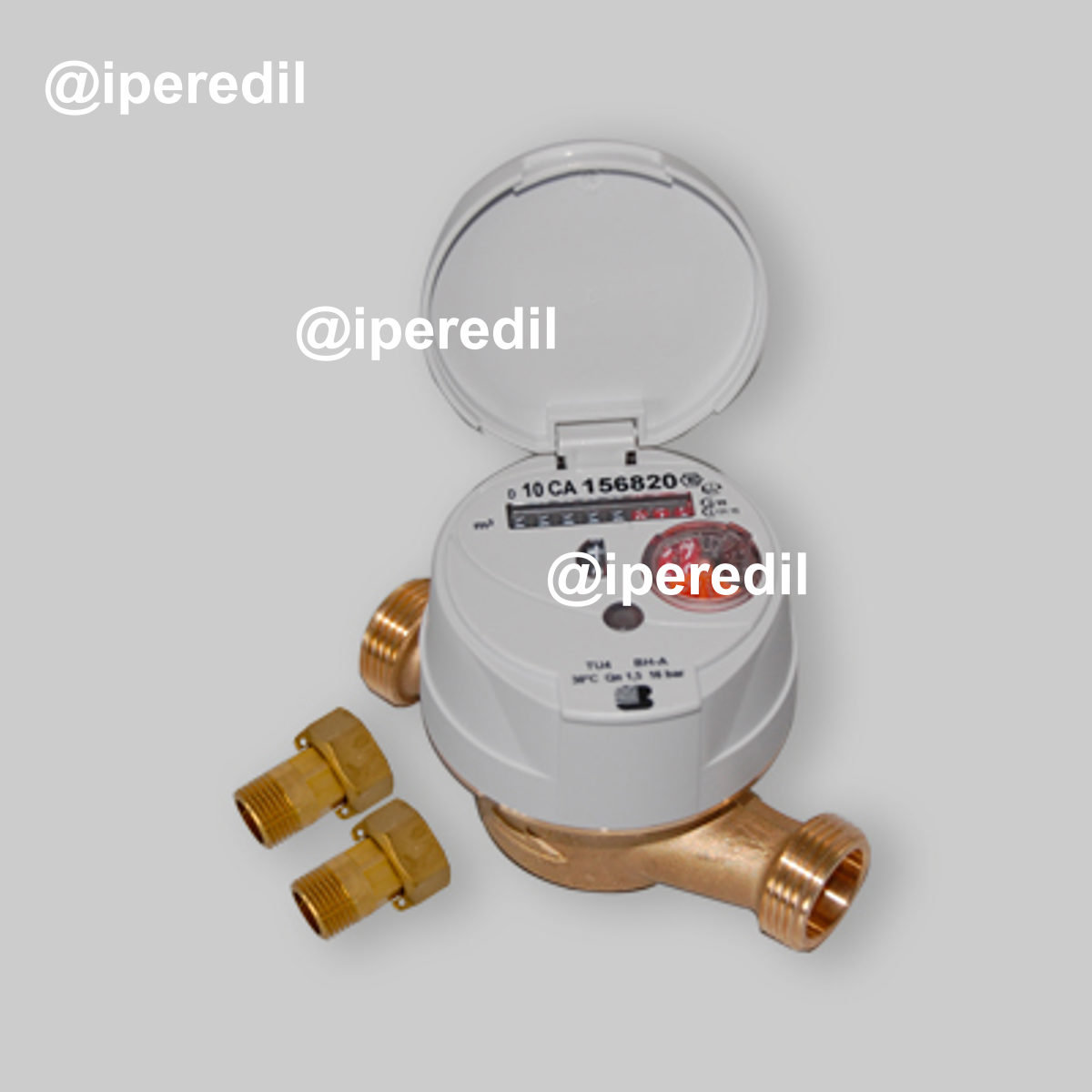 CONTATORE ACQUA A QUADRANTE ASCIUTTO 8 RULLI BOSCO USDA - 3/4"