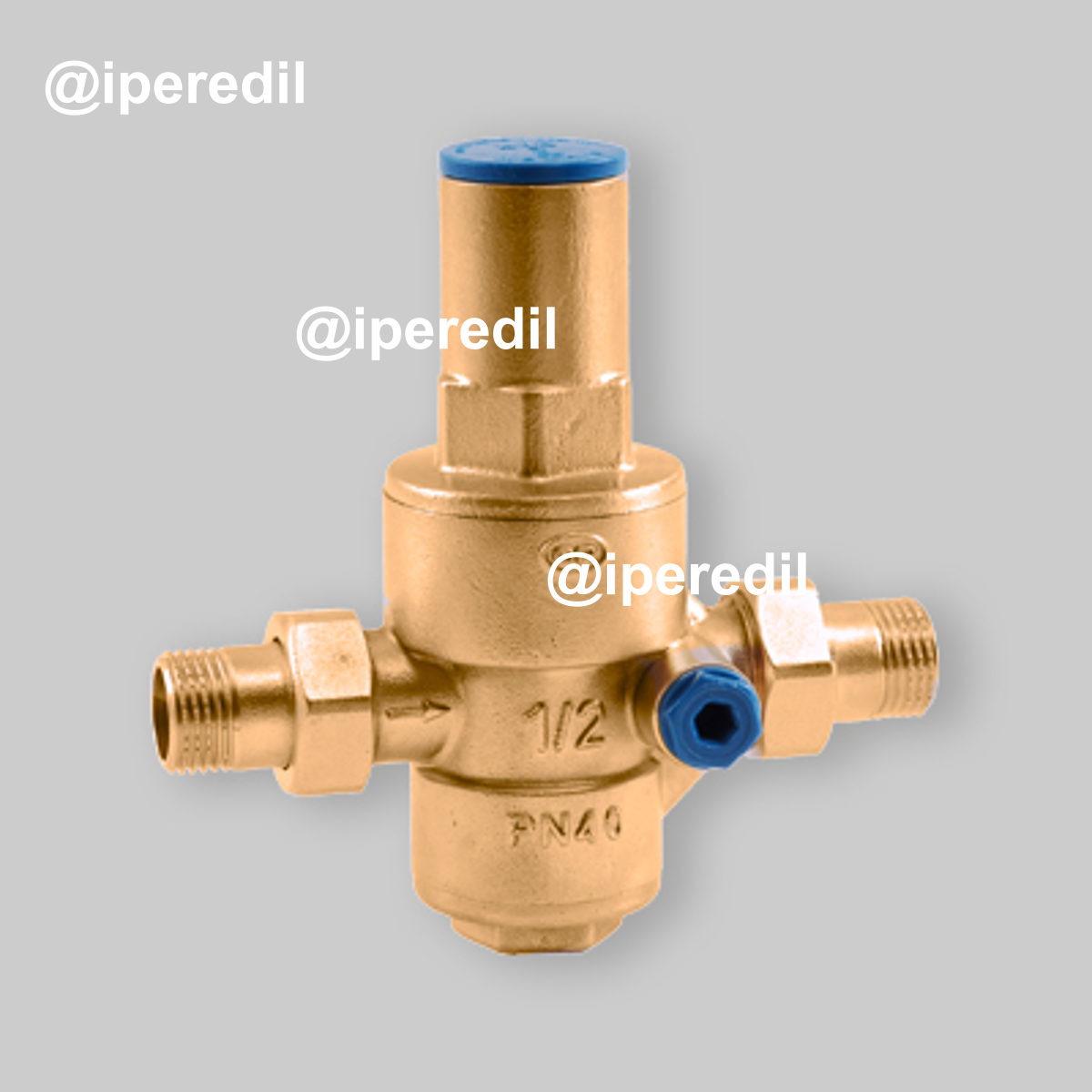 RIDUTTORE DI PRESSIONE A MEMBRANA PN 40 TEUTON CON FILTRO E SEDE IN ACCIAIO INOX 1"1/4 codoli M