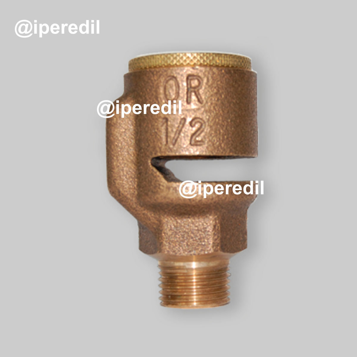 VALVOLA DI ASPIRAZIONE ANTISIFONE E ANTIVUOTO IN BRONZO 1/2" M