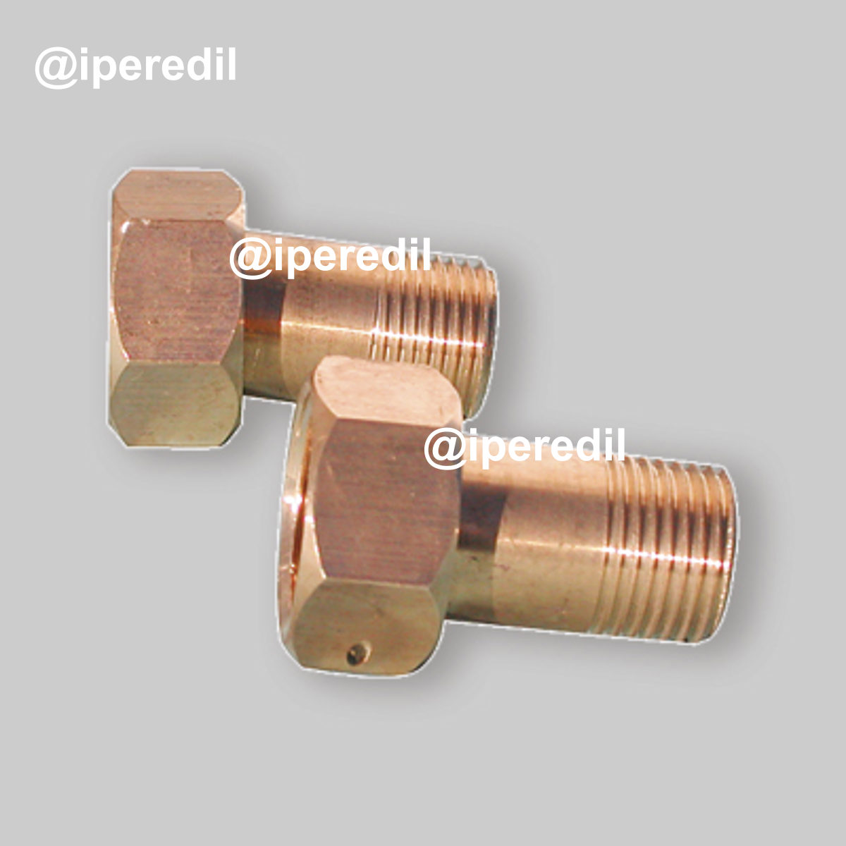 CODOLO CON CALOTTA E GUARNIZIONE PER CONTATORE ACQUA 3/4"M x 1"F