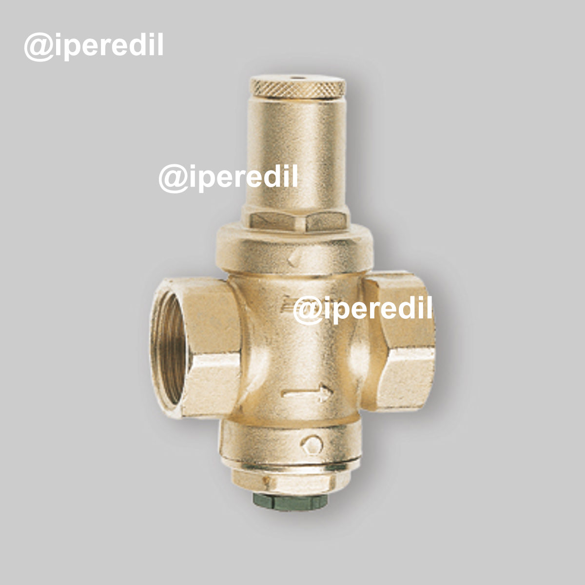 RIDUTTORE DI PRESSIONE ACQUA A PISTONE "MIGNON" CON PRESA MANOMETRO 3/4" FF