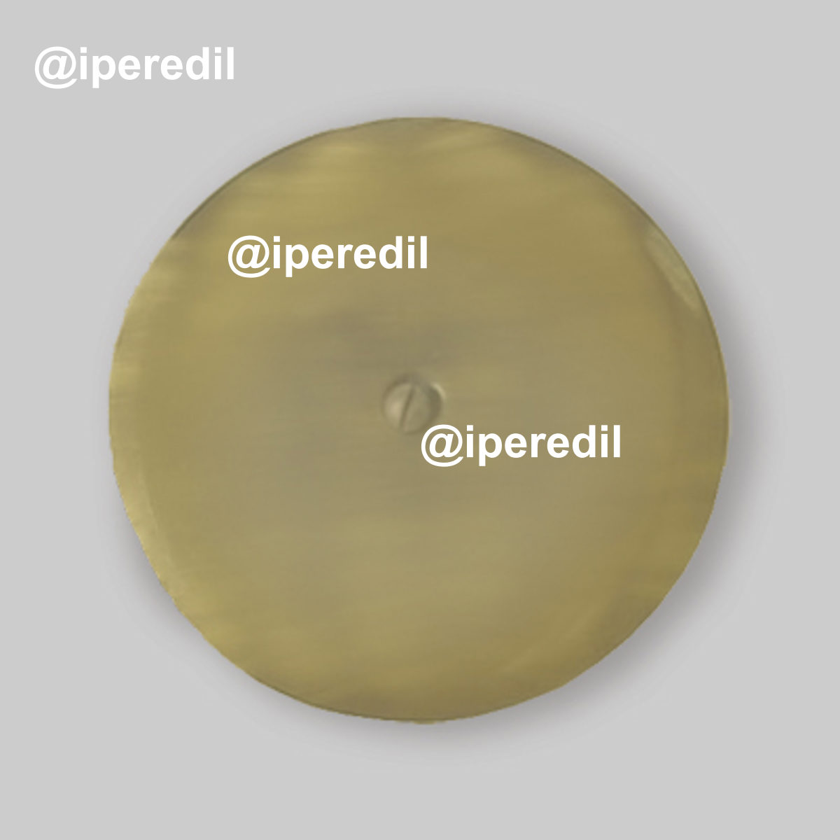 PIATTELLO COPRISIFONE BRONZATO CON VITE Ø150 mm