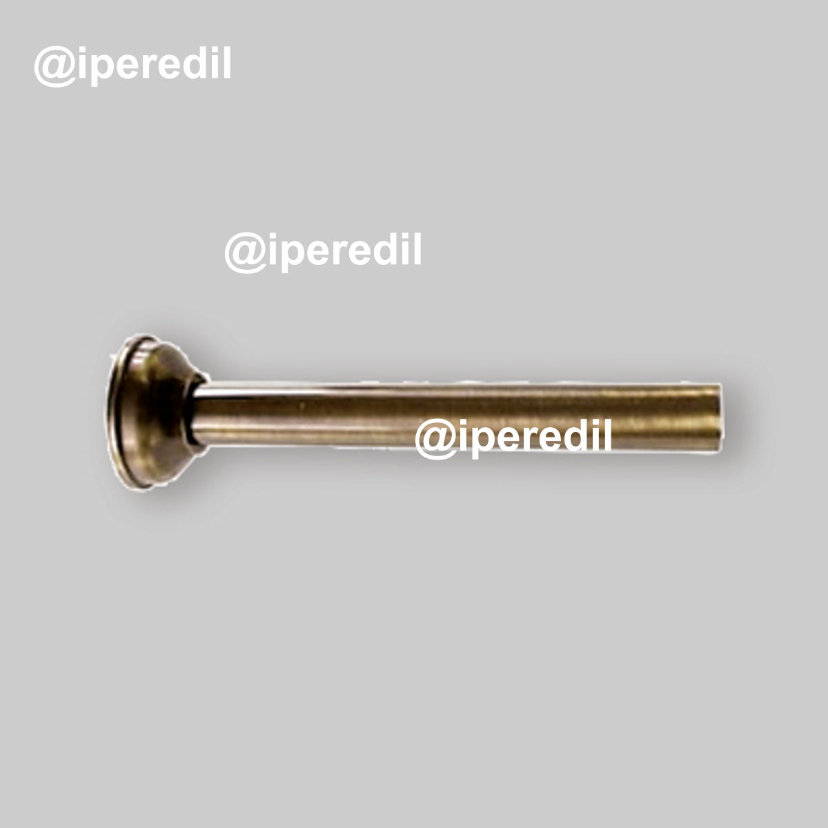 TUBO DIRITTO BRONZATO CON ROSONE Ø30 x 250 mm